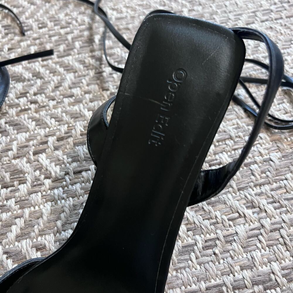 Open edit ankle wrap heels sz 9.5 - Picture 4 of 7